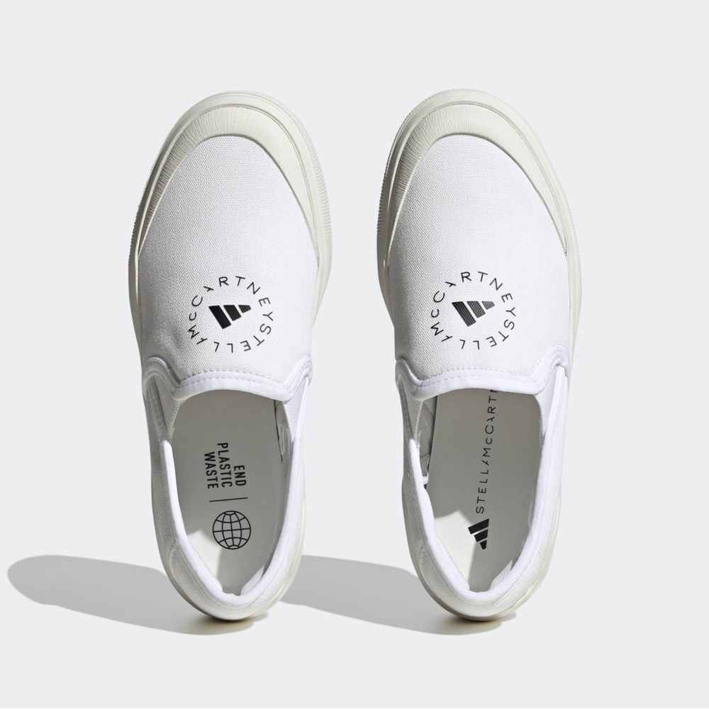 Adidas Stella McCartney White Slip-On Sneakers Size 5